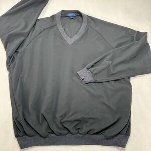 Sunderland Of Scotland Jacket Mens XL Black Microfiber Golf Windbreaker Pullover